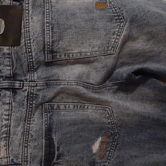 Crooks & Castles Distressed Denim Blue Size 32X32 Streetwear Edge Urban Jeans - Picture 4 of 11